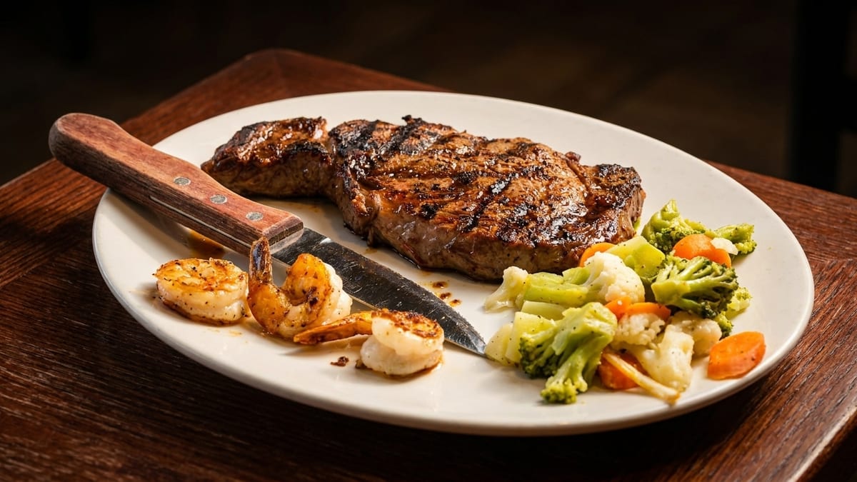 Thick-cut steaks, made from scratch